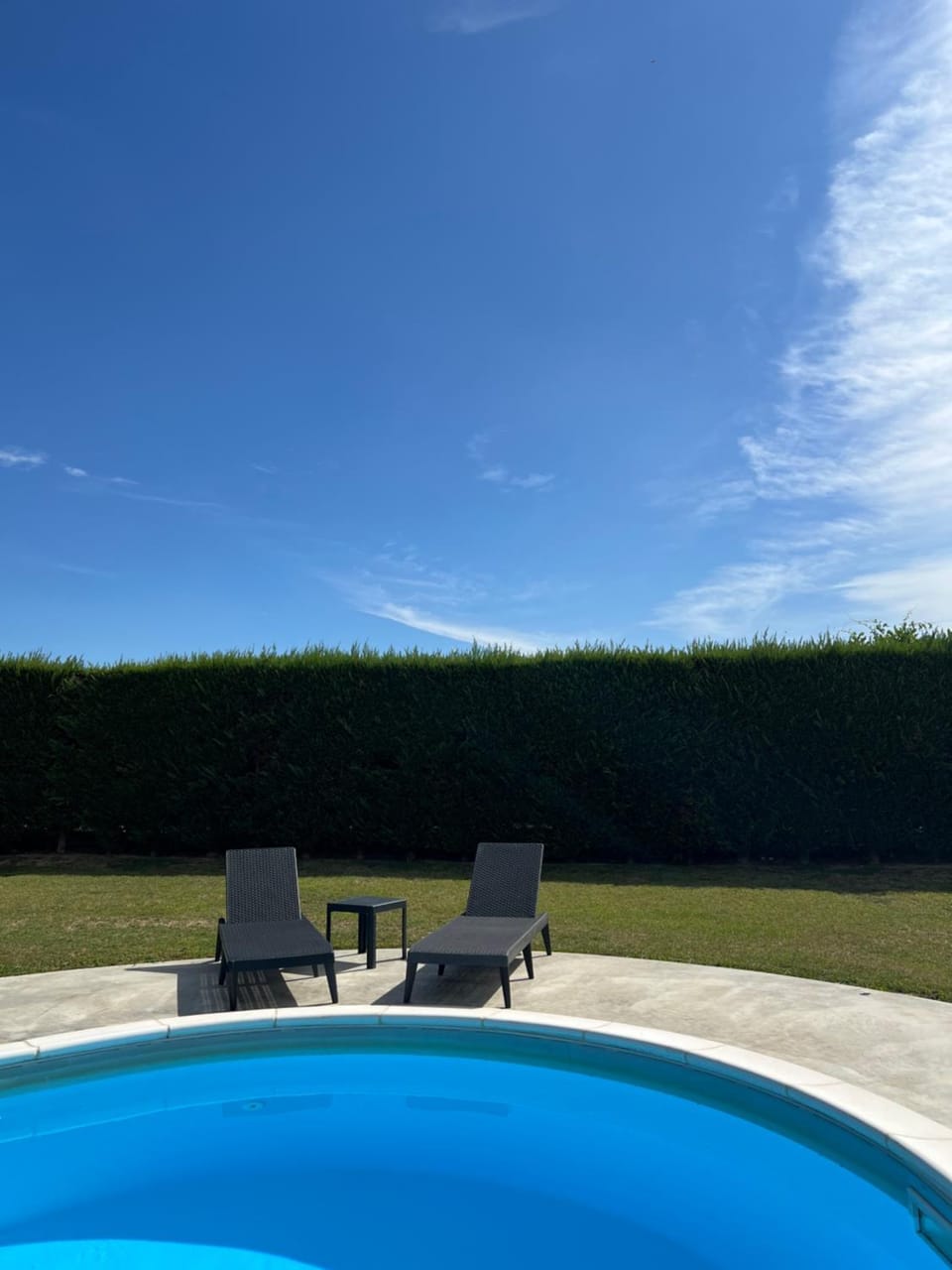 Natural landscape, Garden, Swimming pool, sunbed