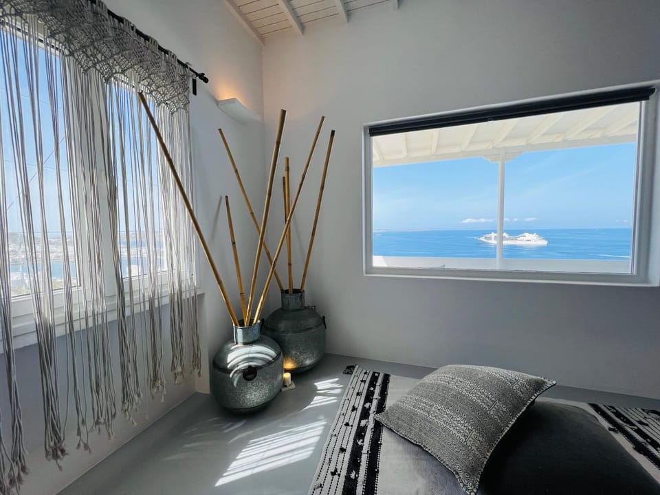 Living room, Seating area, Sea view