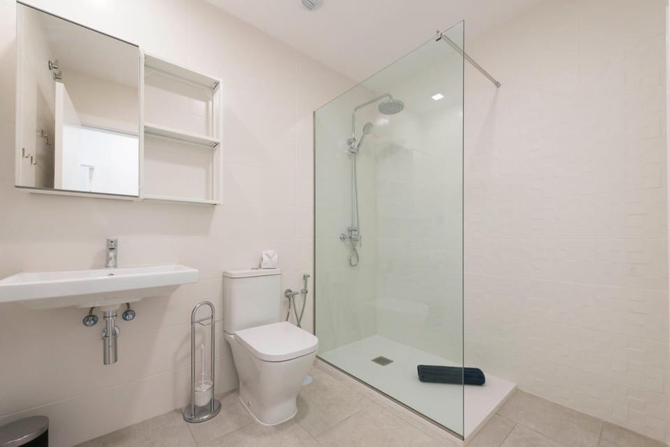 Bathroom, Living room