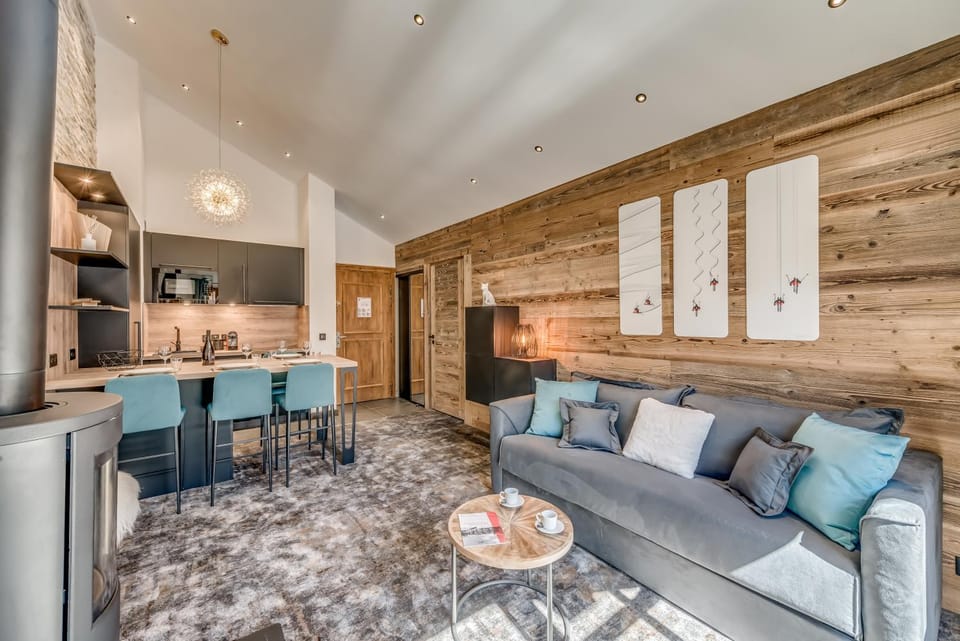 Kitchen or kitchenette, Living room, Dining area