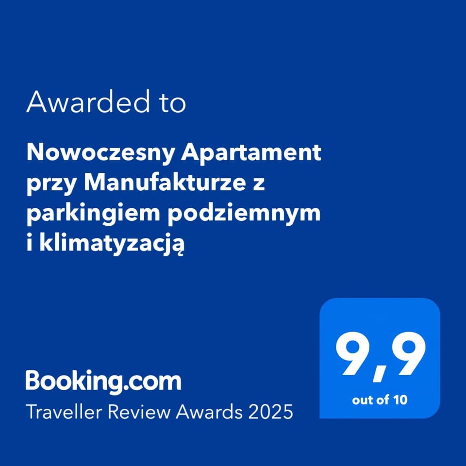 Nowoczesny Apartament przy Manufakturze z parkingiem podziemnym i klimatyzacją Apartment in Poland
