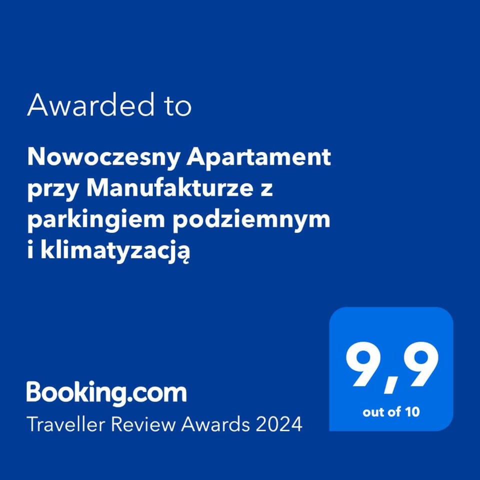 Nowoczesny Apartament przy Manufakturze z parkingiem podziemnym i klimatyzacją Apartment in Poland