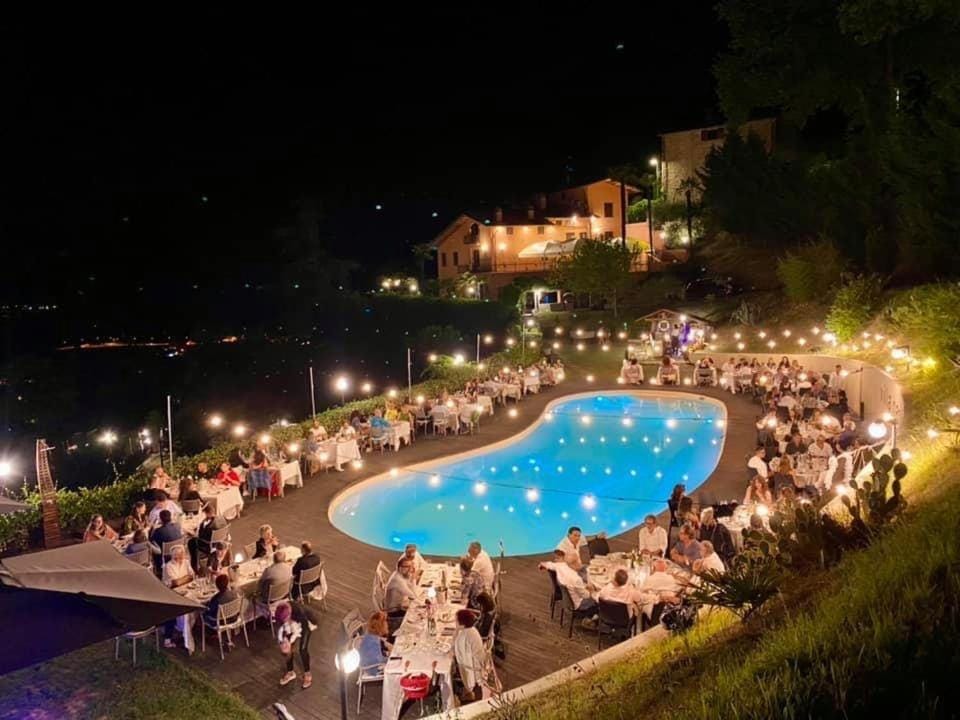 Night, Bird's eye view, Pool view, Swimming pool