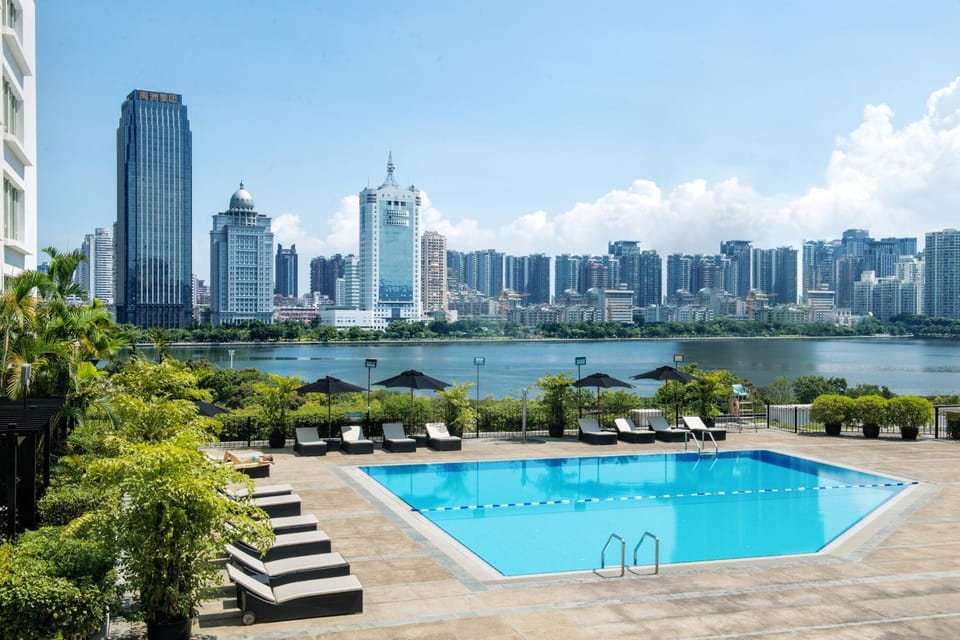 Property building, Pool view, Swimming pool