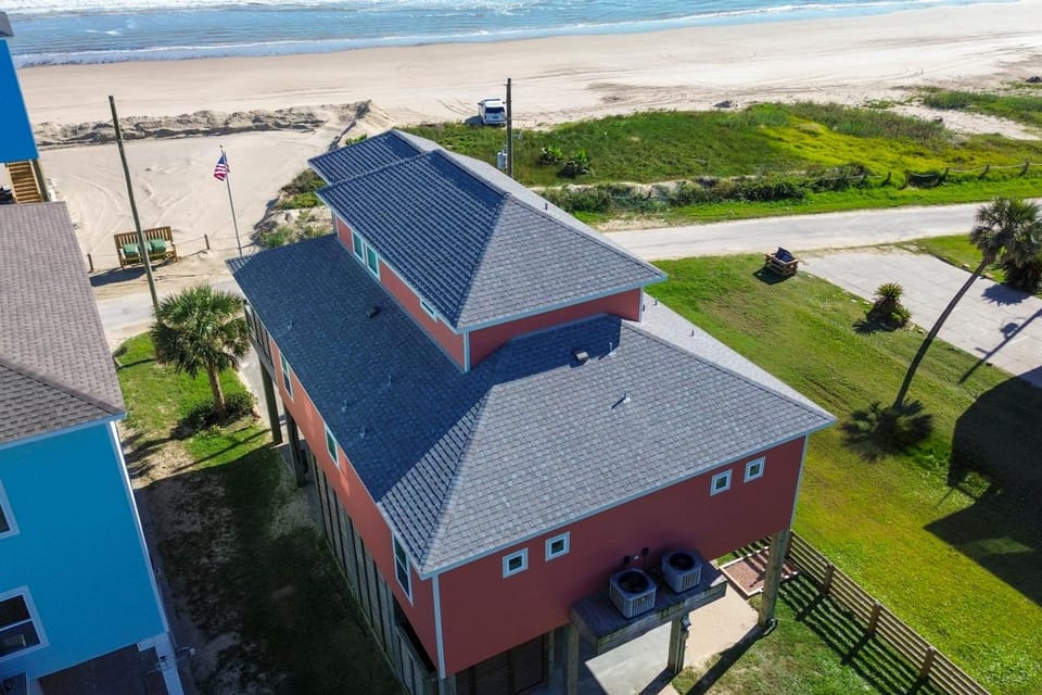 Steps to Crystal Beach Gem with Ocean-View Deck! House in Crystal Beach