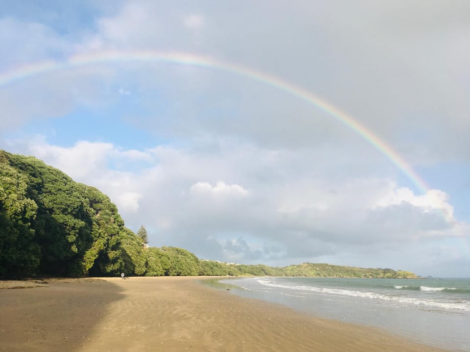 Natural landscape, Beach, Mountain view