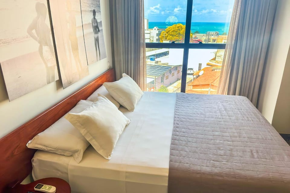 Bed, Photo of the whole room, Bedroom, Sea view