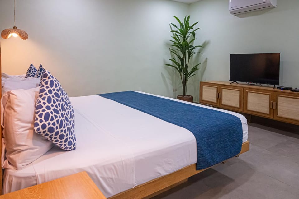 Communal lounge/ TV room, Bed, TV and multimedia, Photo of the whole room, Bedroom, air conditioner