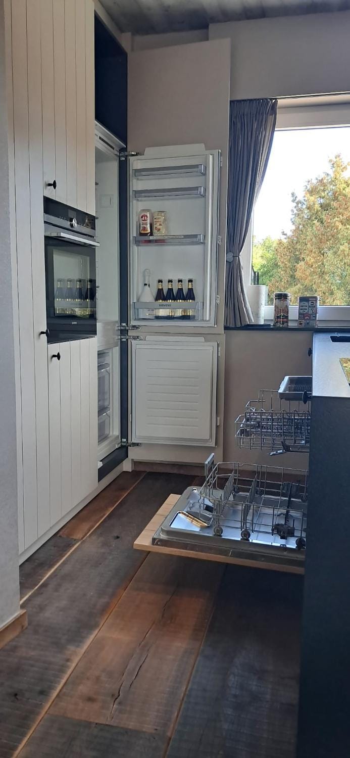 Kitchen or kitchenette, dishwasher