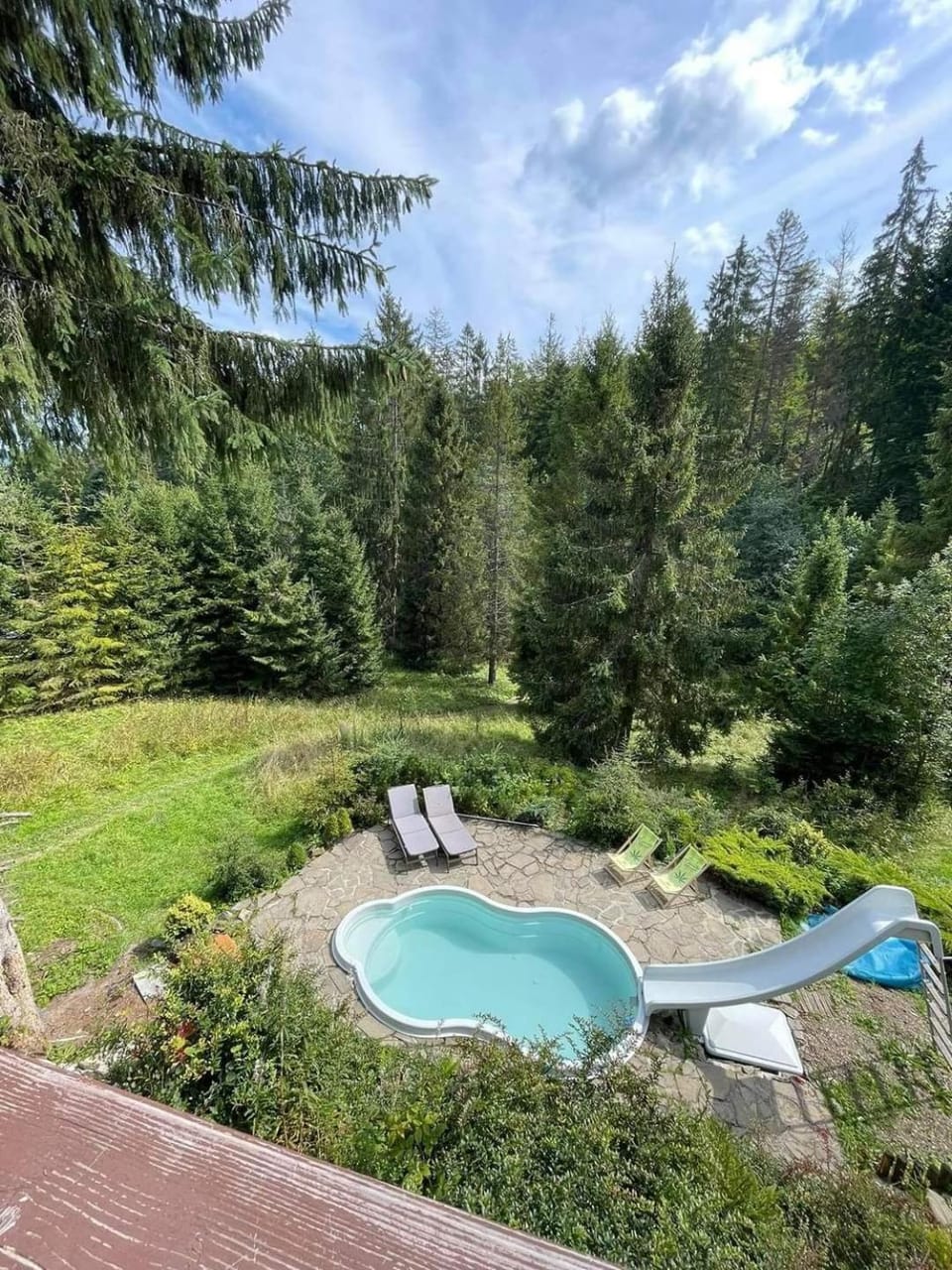 Natural landscape, Garden view, Pool view