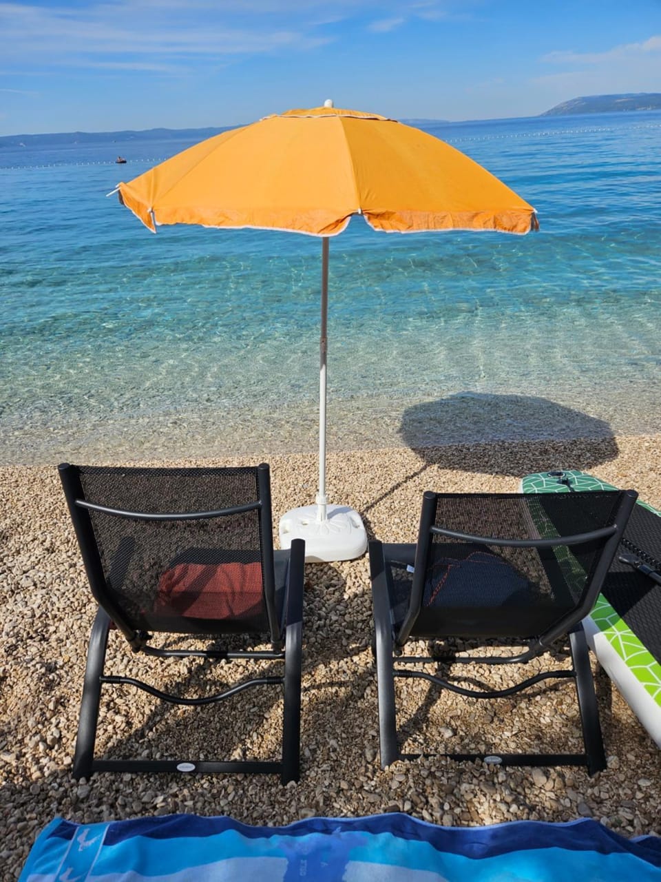 Beach, Sea view, sunbed