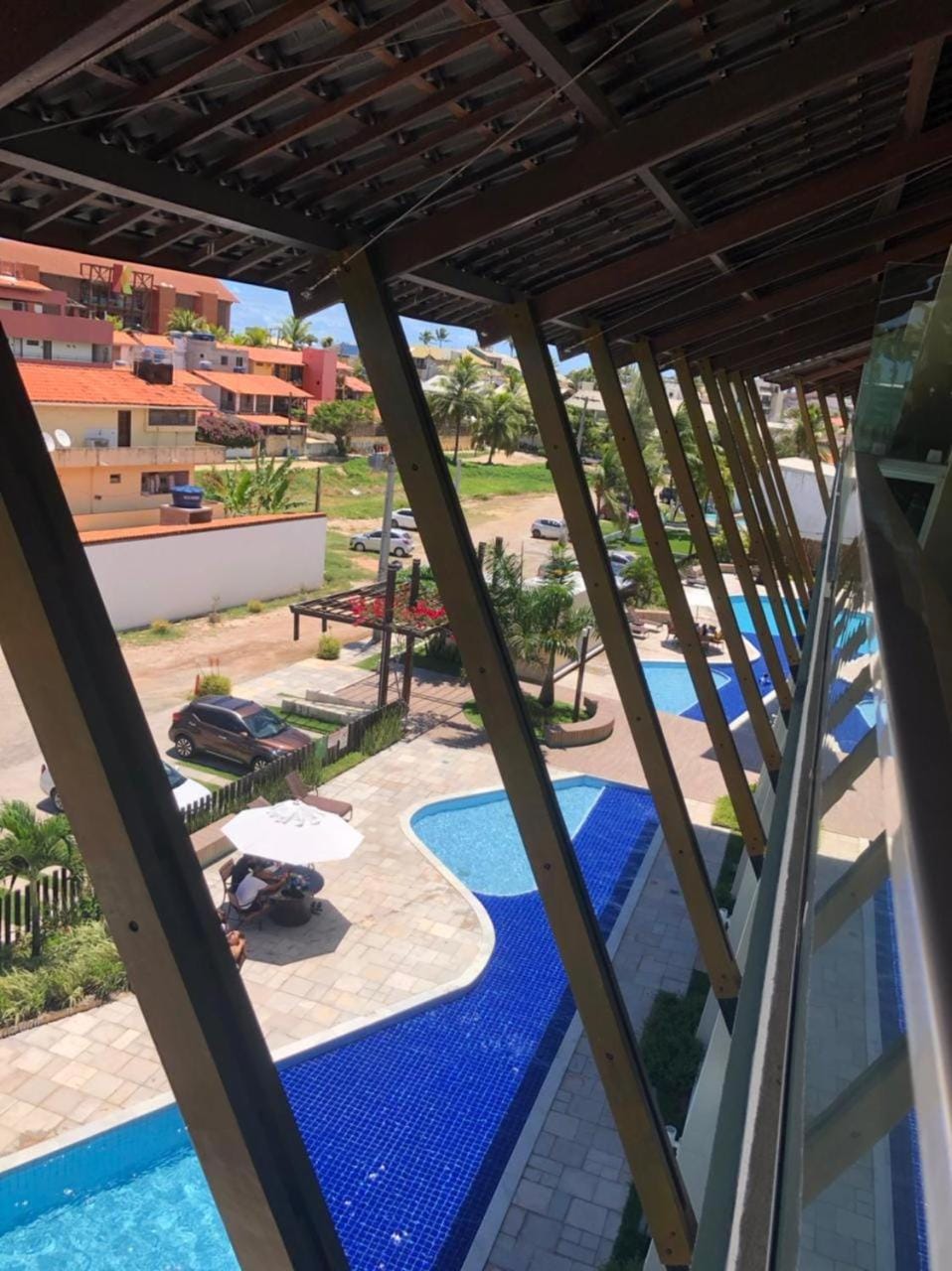 Property building, Day, View (from property/room), Balcony/Terrace, Pool view, Swimming pool
