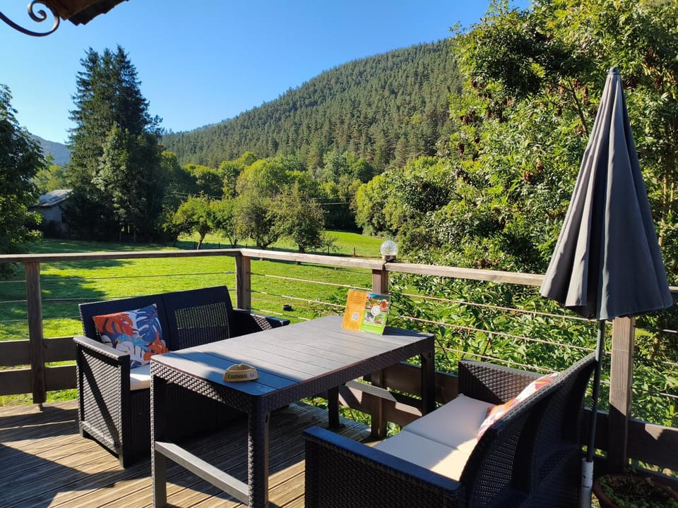 Patio, Natural landscape, Garden view, Mountain view