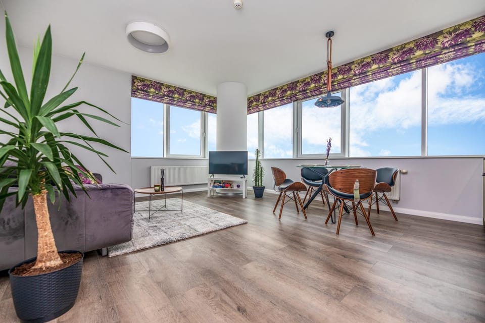 Living room, Dining area, Sea view, Sunset