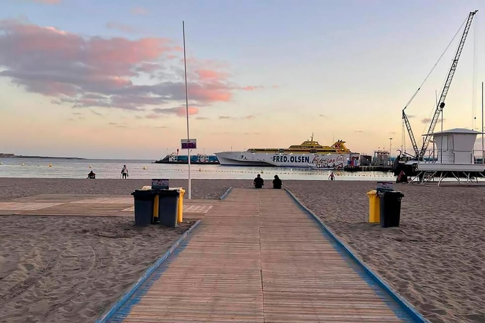 Nearby landmark, Natural landscape, Beach, Sunset