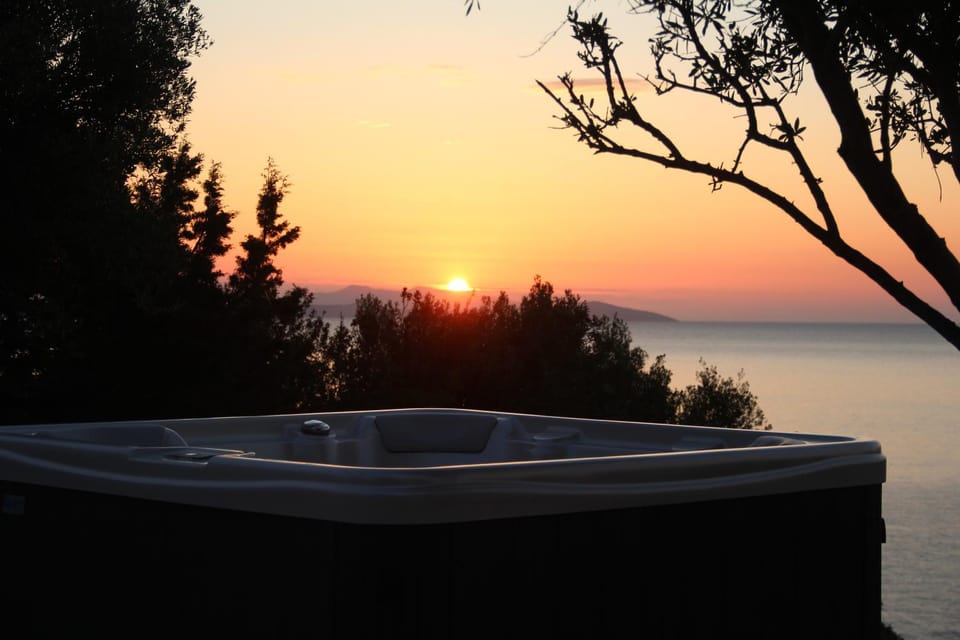 Natural landscape, Sea view, Sunset