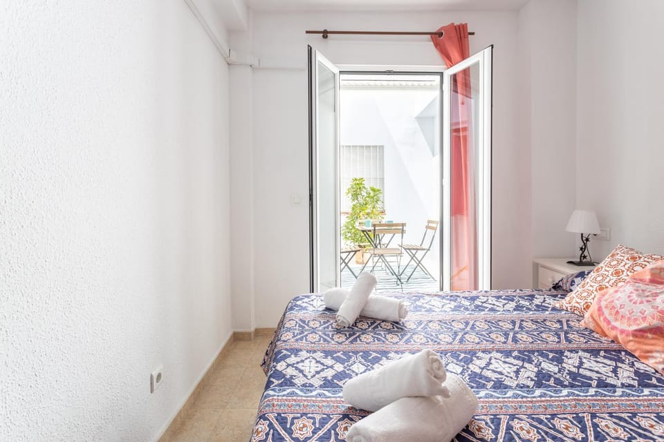 Property building, Living room, Bedroom