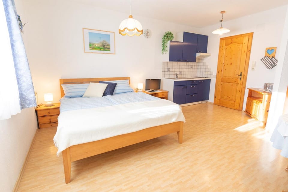 Bed, Kitchen or kitchenette, Photo of the whole room