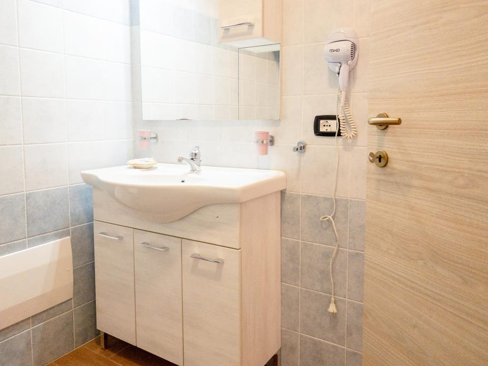 Bathroom, hair dryier