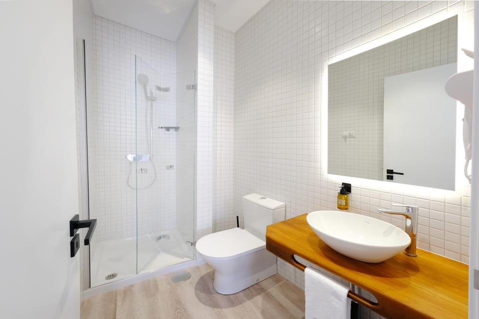 Shower, Toilet, Bathroom, hair dryier