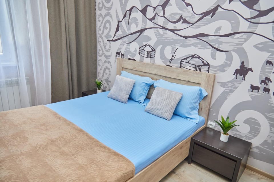 ЖК Радужный берег, апартаменты рядом с аэропортом РБ109 Apartment in Almaty