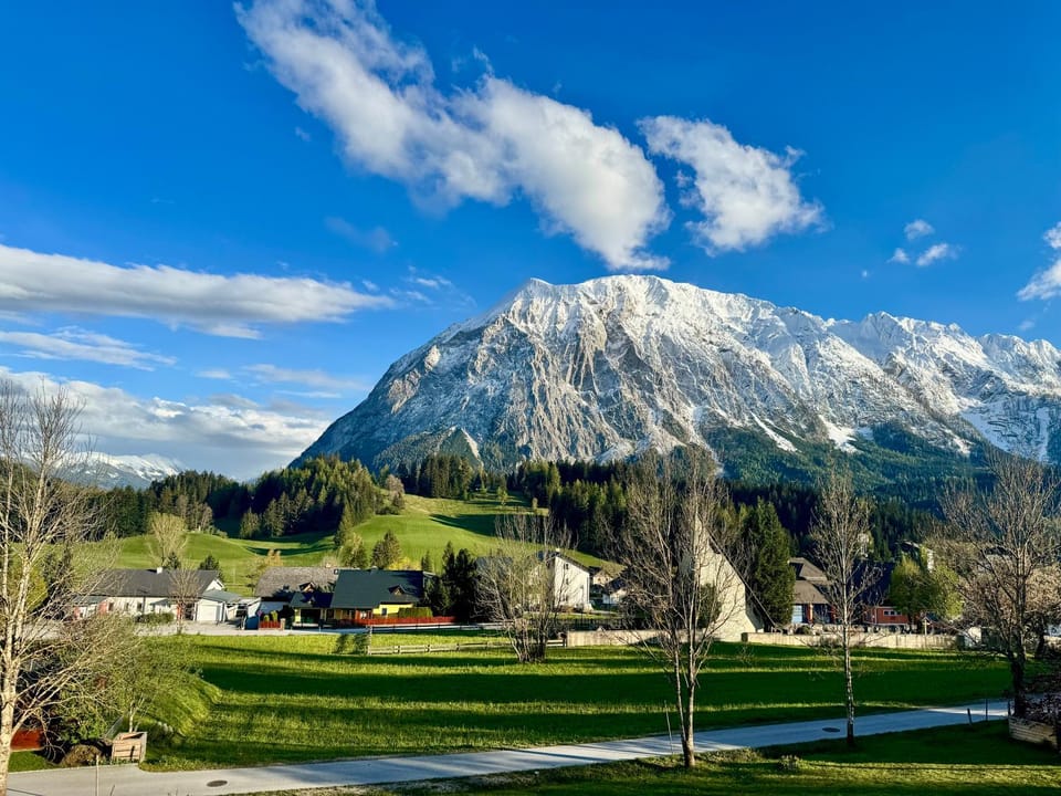 Spring, Natural landscape, Mountain view
