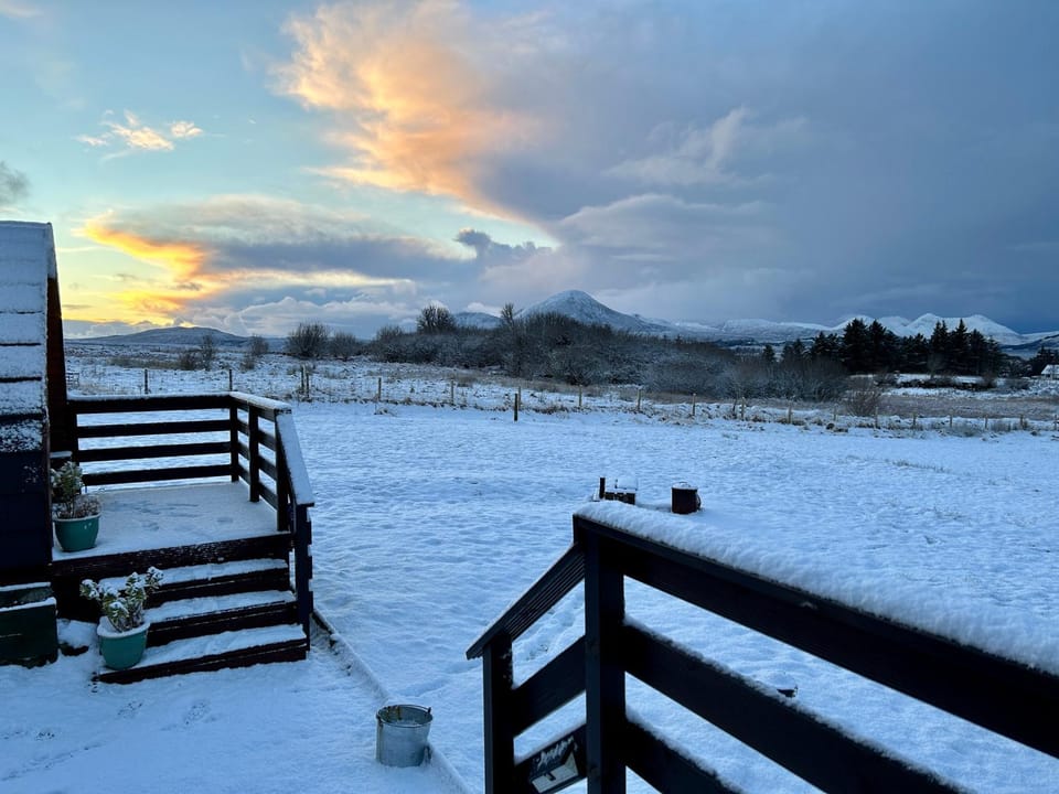 Natural landscape, Winter, Mountain view
