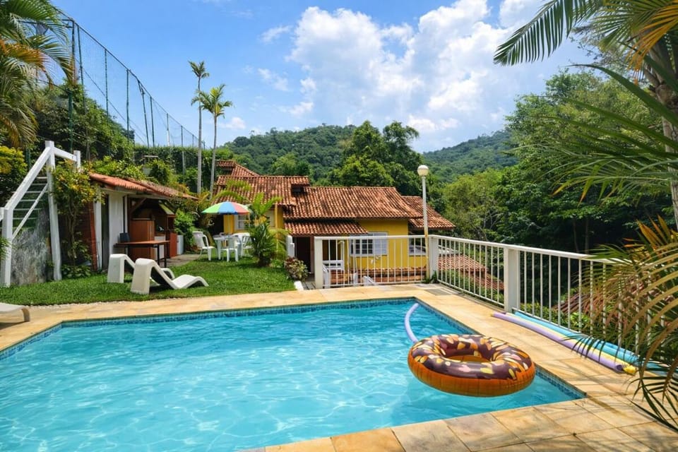 Day, Natural landscape, Garden, Garden view, Mountain view, Pool view, Swimming pool, sunbed