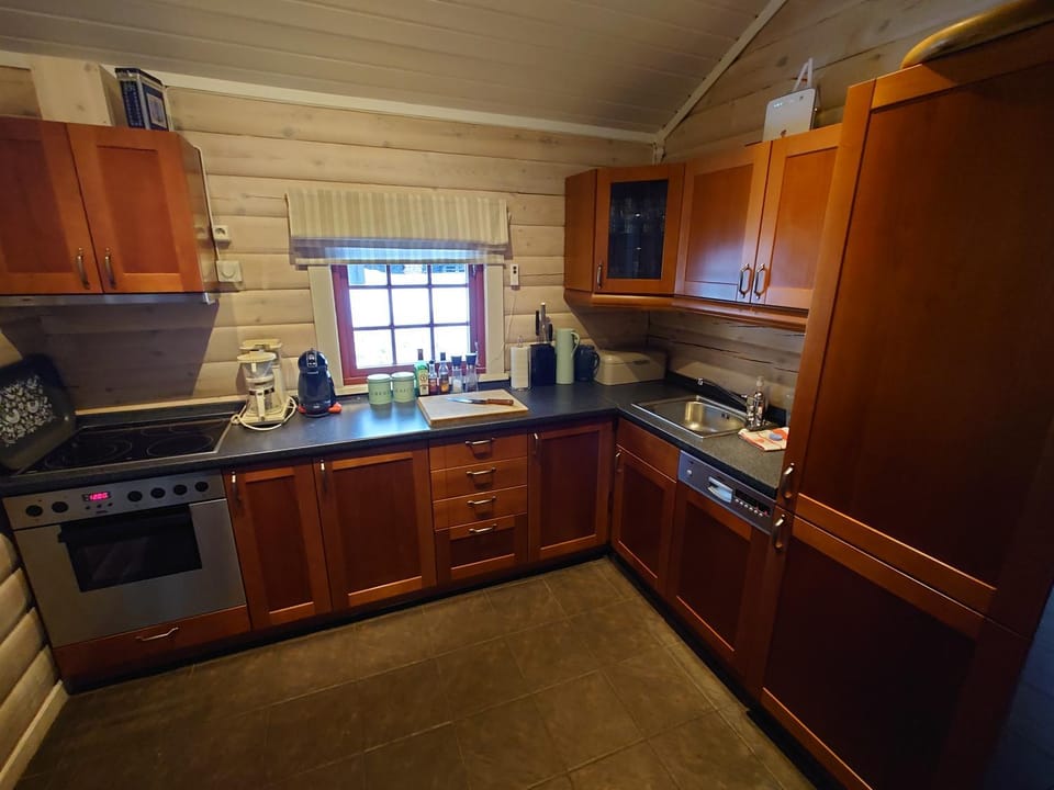 Coffee/tea facilities, Kitchen or kitchenette, dishwasher, oven, stove