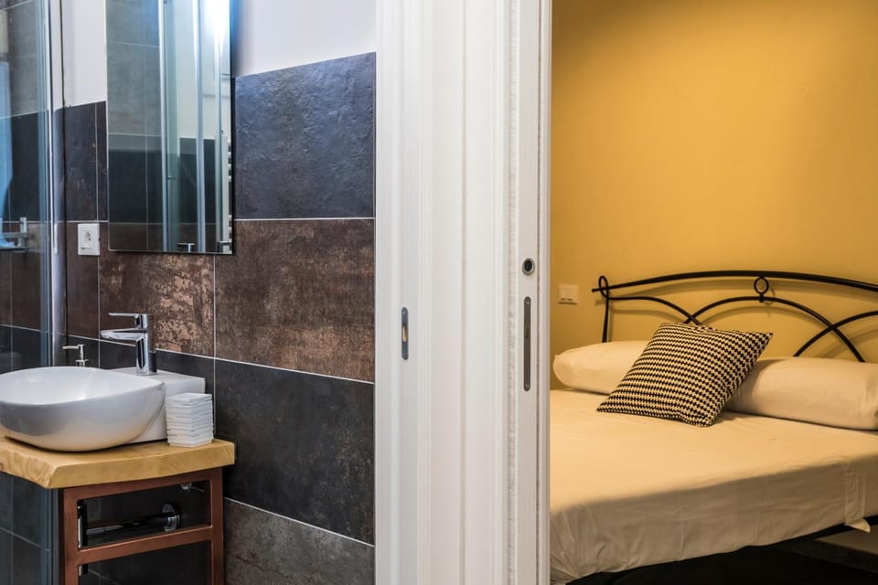 Bed, Bathroom, Bedroom