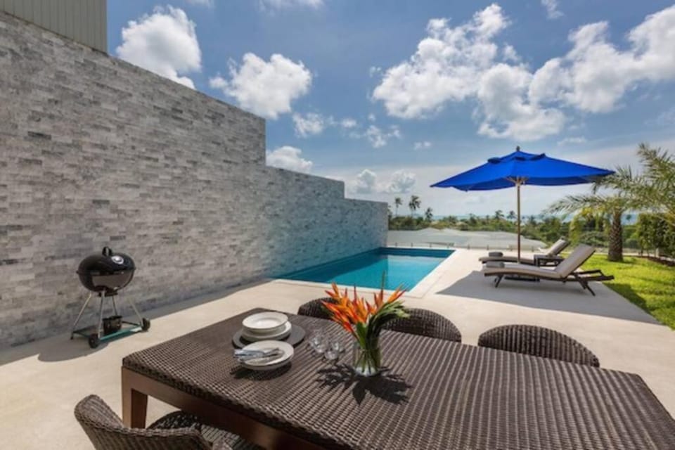 3 Bed 4 Bath Private Pool Villa with Sea Views and Big Garden Villa in Ko Samui