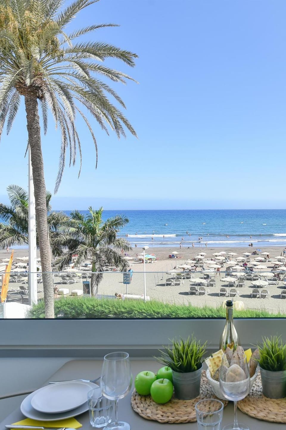 Balcony/Terrace, Dining area, Beach, Sea view
