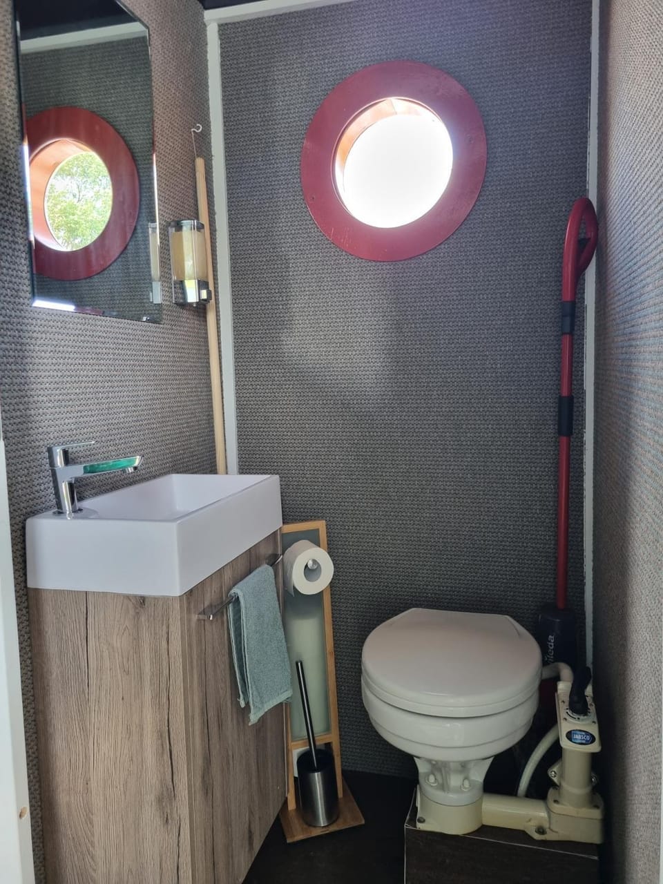Bathroom, Living room