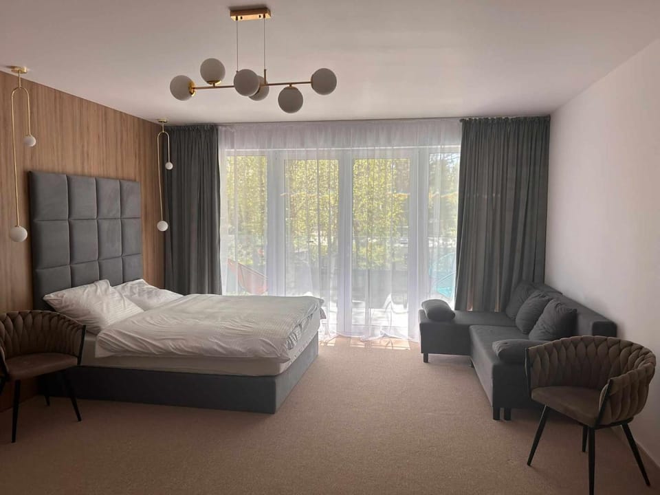 Bed, Living room, Photo of the whole room, Seating area, Bedroom