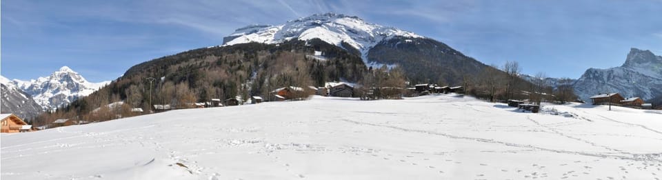 Natural landscape, Winter, Mountain view