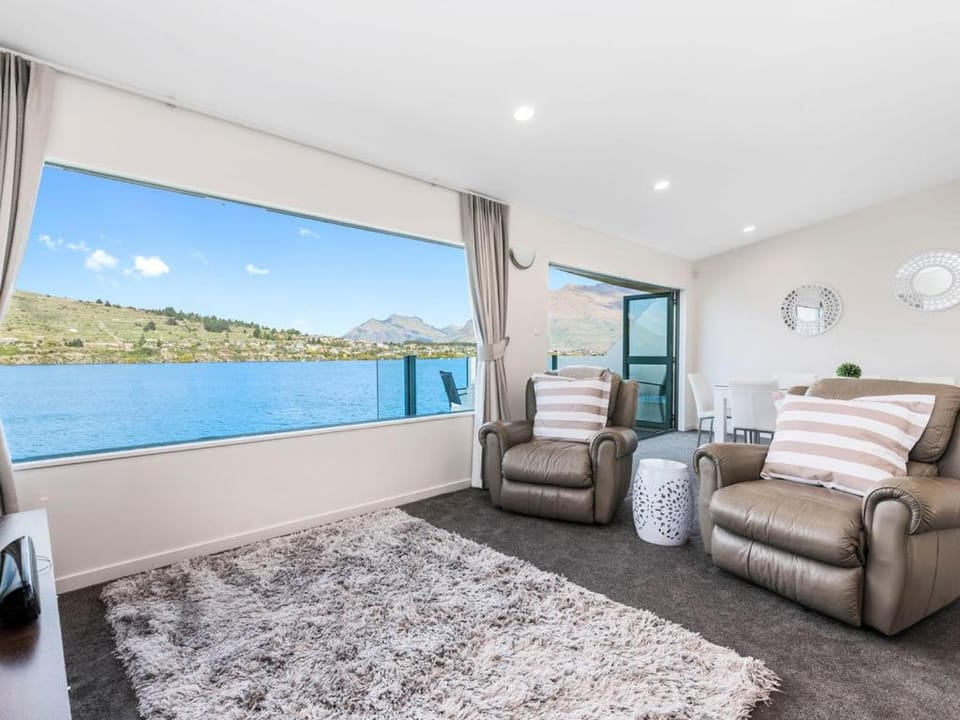 Natural landscape, Living room, Seating area, Lake view, Mountain view