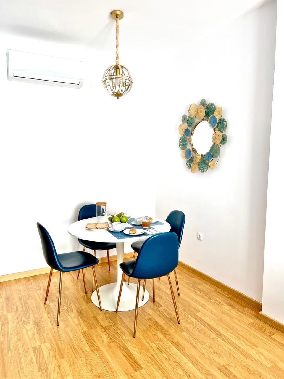 Dining area, air conditioner