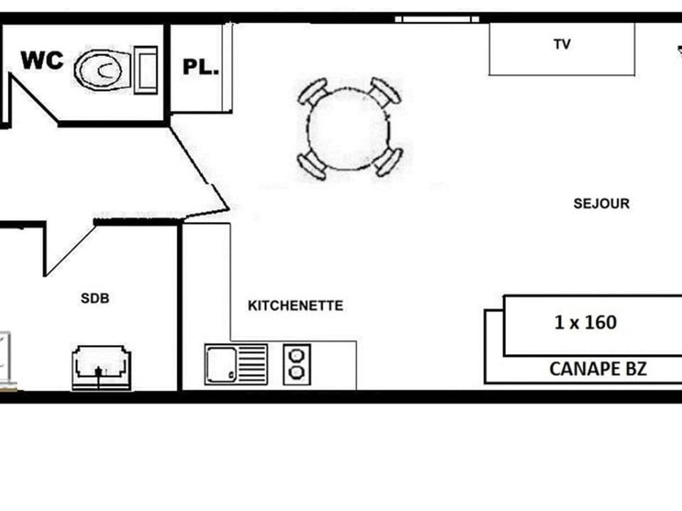 Studio alcôve Les Saisies, 4 pers, proche commerces - FR-1-594-211 Apartment in Haute-Savoie