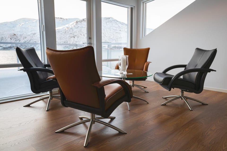 Living room, Seating area, Sea view