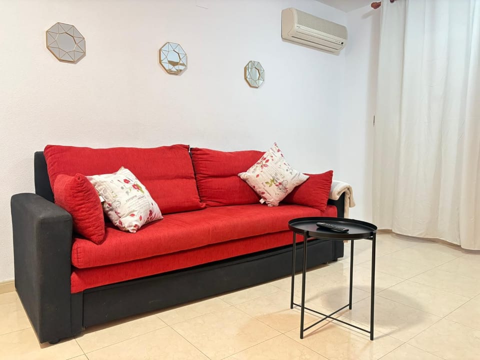 Living room, air conditioner