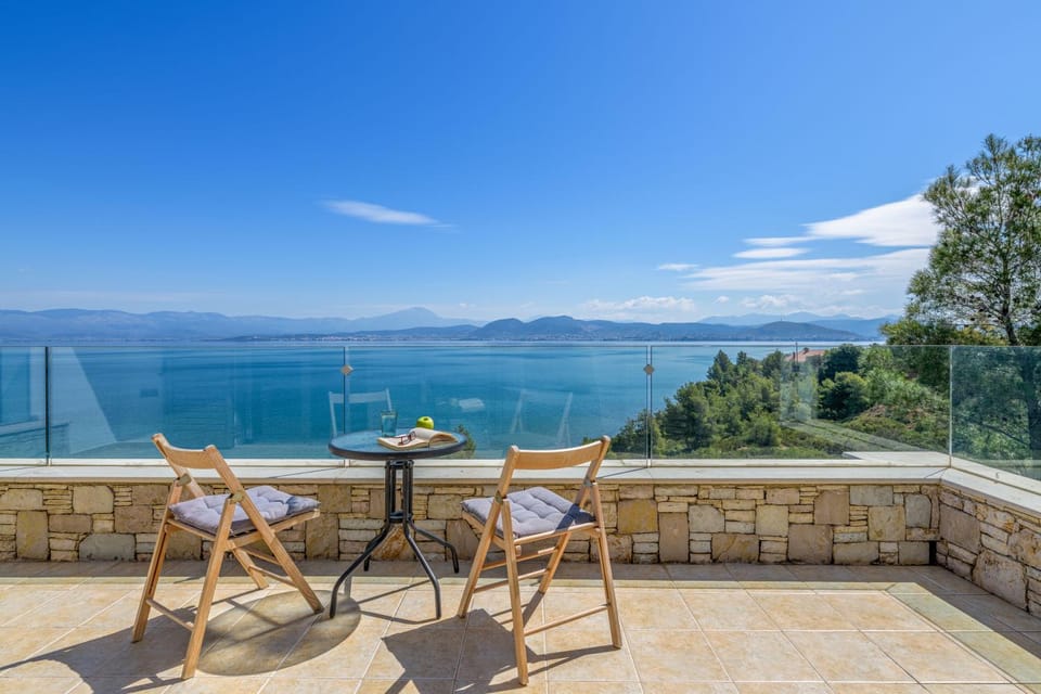 Day, Natural landscape, View (from property/room), Balcony/Terrace, Balcony/Terrace, Seating area, Sea view, Sea view