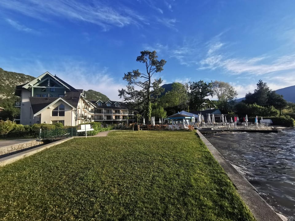 Property building, Beach, Lake view