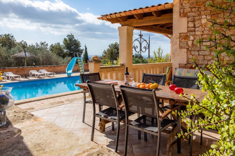Property building, Living room, Swimming pool