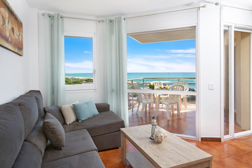 Living room, Seating area, Sea view