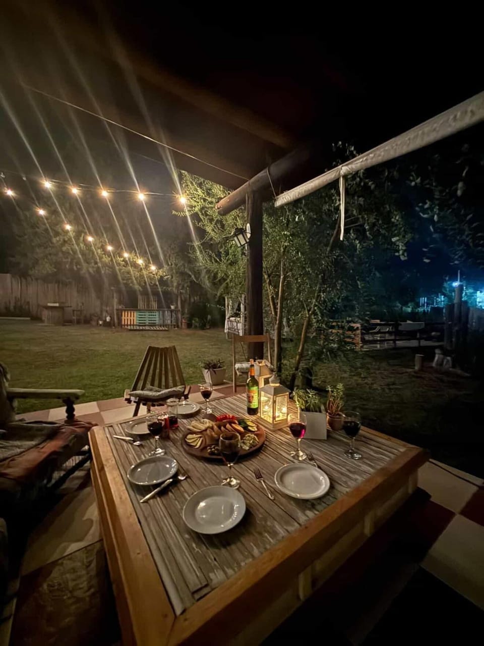 Night, Garden, Garden view