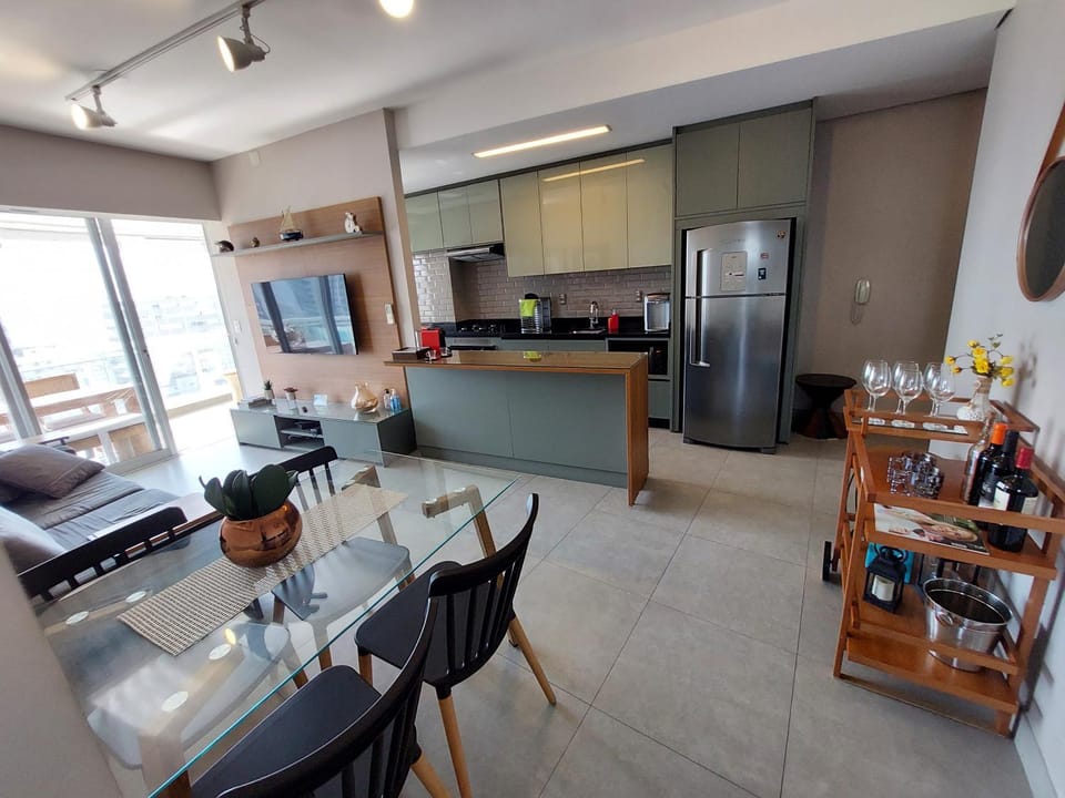 Kitchen or kitchenette, Living room, Dining area
