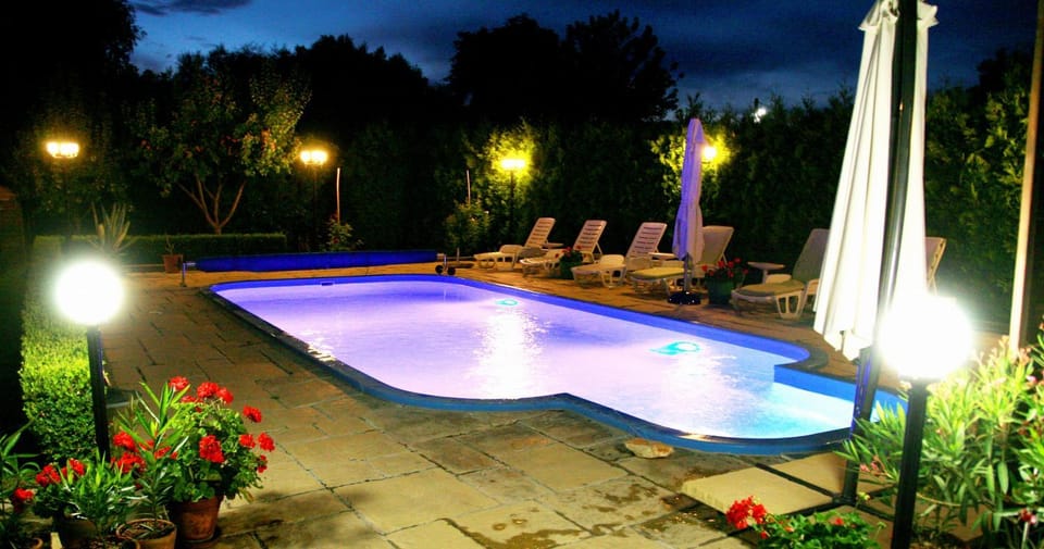 Swimming pool, Swimming pool, Sunset