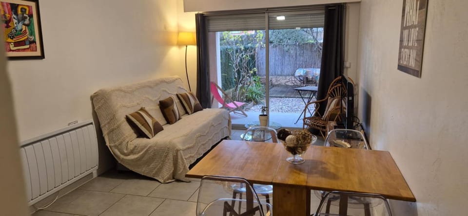 Cosy Rez jardin 1 chambre plage parking wifi Apartment in French Riviera