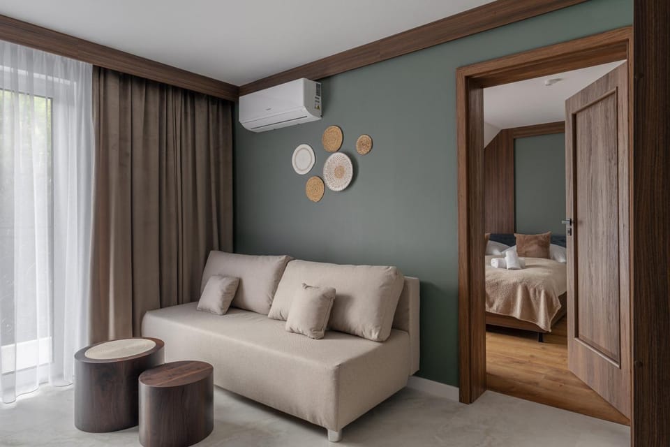Living room, Seating area, Bedroom, air conditioner