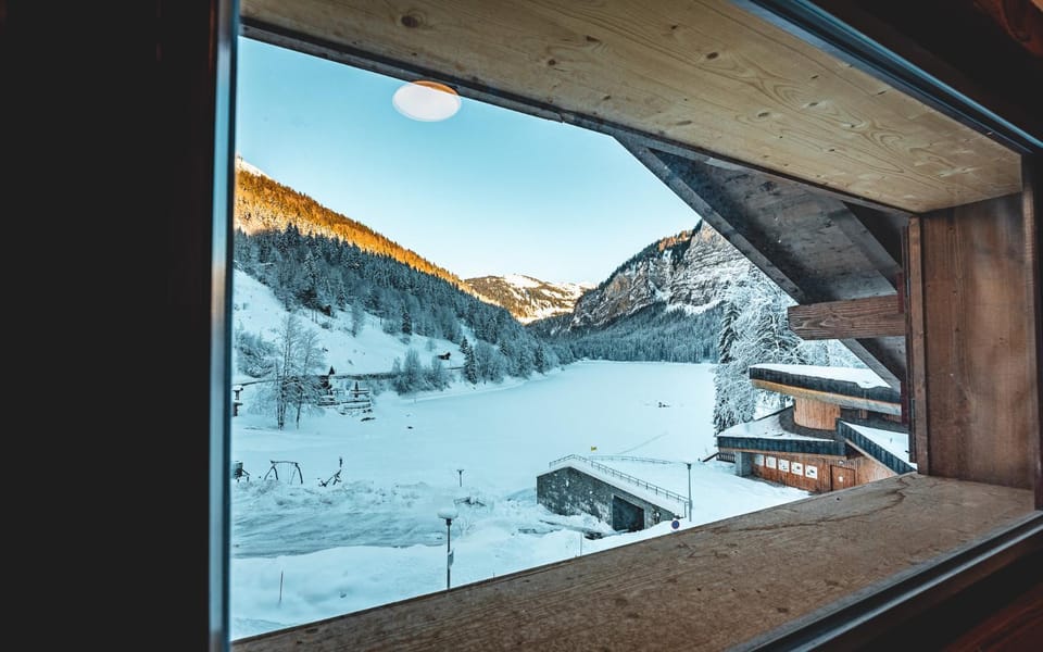 Winter, Lake view, Mountain view